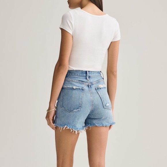 AGOLDE Dee Super High Rise Short in Ricochet - Picture 8 of 13